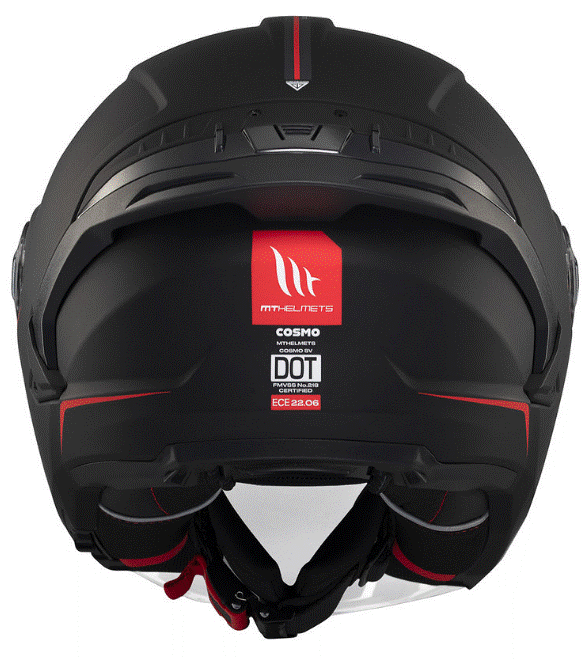 Скутер каска MT COSMO SV SOLID A1 MATT BLACK — снимка 4