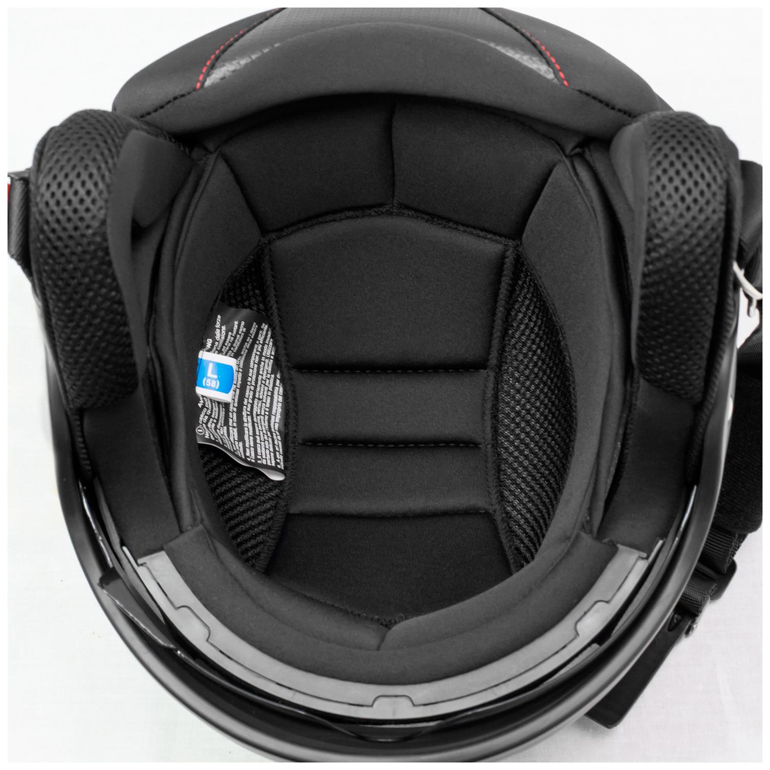 Каска за скутер A-PRO SNIPER BLACK — снимка 5