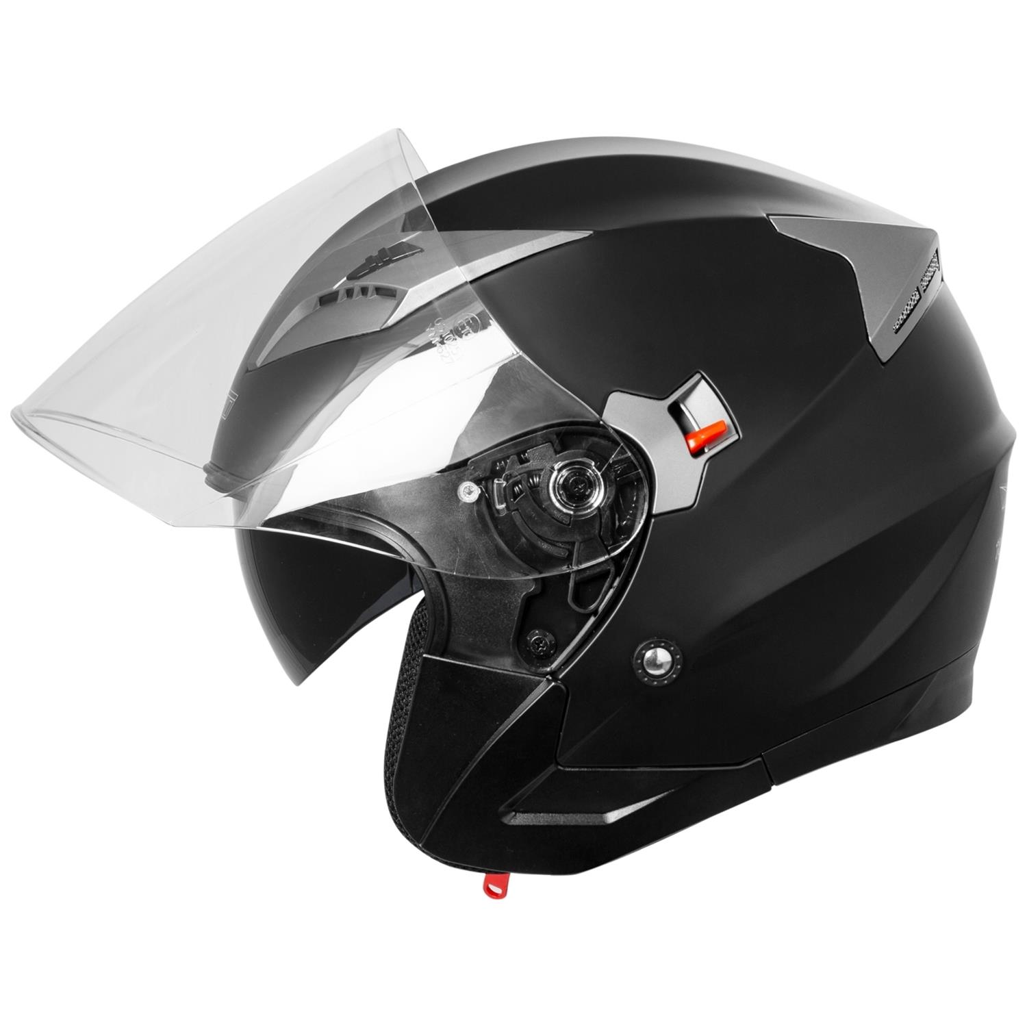 Каска за скутер A-PRO KINETIC MATT BLACK — снимка 3