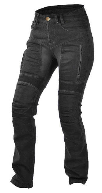 Дамски мото дънки TRILOBITE 661 PARADO REGULAR FIT BLACK 1