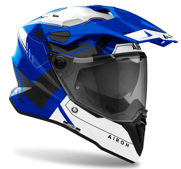 Каска AIROH COMMANDER 2 REVEAL BLUE GLOSS — снимка 2