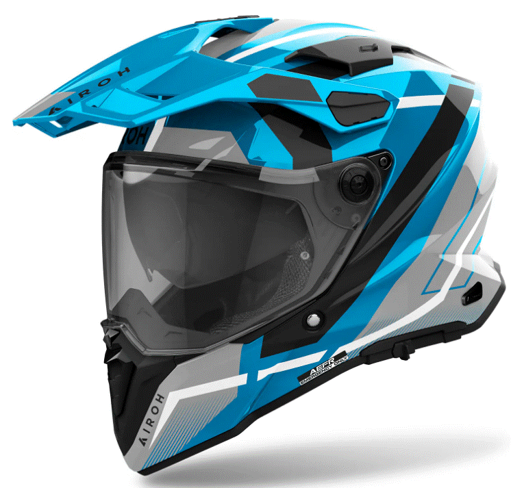 Каска AIROH COMMANDER 2 MAVICK CERULEAN BLUE 1