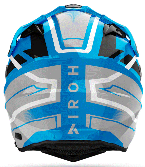 Каска AIROH COMMANDER 2 MAVICK CERULEAN BLUE — снимка 3