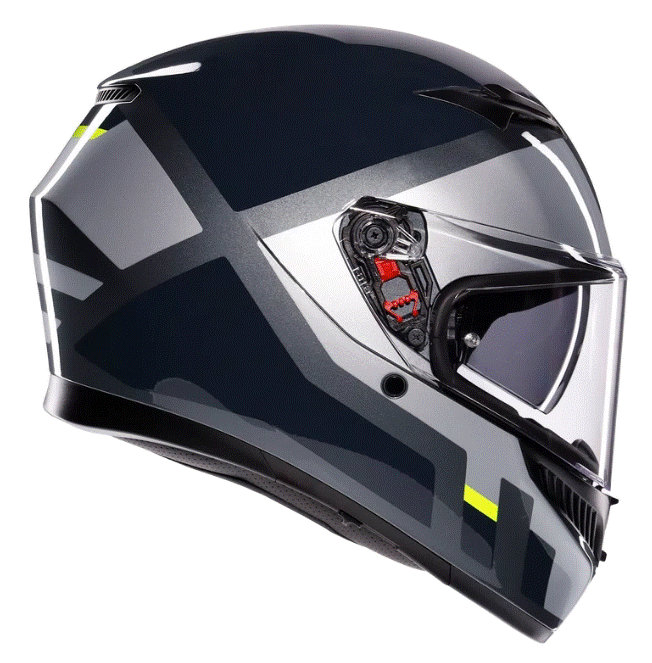 КАСКА AGV K3 SHADE GREY/YELLOW FLUO — снимка 3