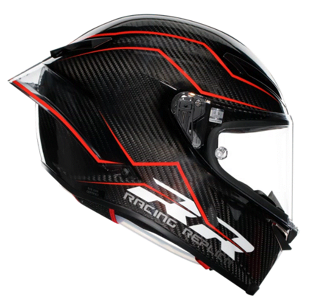 КАСКА AGV PISTA GP RR PERFORMANTE CARBON/RED — снимка 3