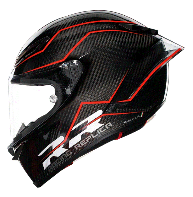 КАСКА AGV PISTA GP RR PERFORMANTE CARBON/RED — снимка 4