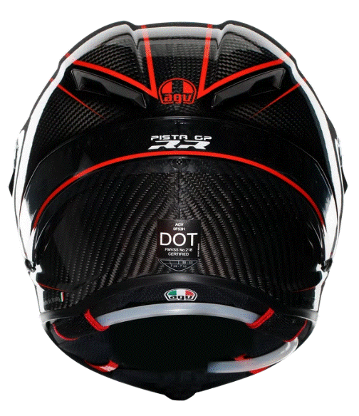 КАСКА AGV PISTA GP RR PERFORMANTE CARBON/RED — снимка 5
