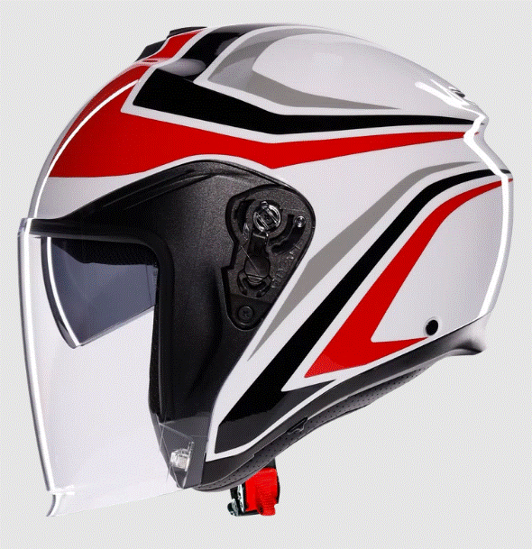 Каска за скутер AGV IRIDES TOLOSA BLACK/GREY/RED — снимка 4