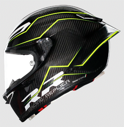МОТО КАСКА AGV PISTA GP RR PERFORMANTE CARBON/YELLOW FLUO_4