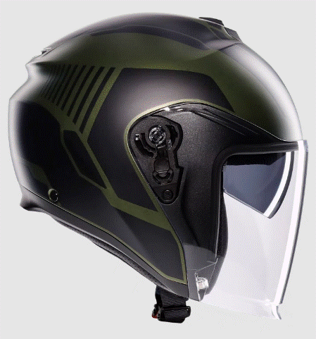 Каска за скутер AGV IRIDES SAKAI MATT GREEN/BLACK — снимка 3