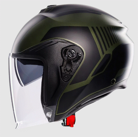 Каска за скутер AGV IRIDES SAKAI MATT GREEN/BLACK — снимка 4