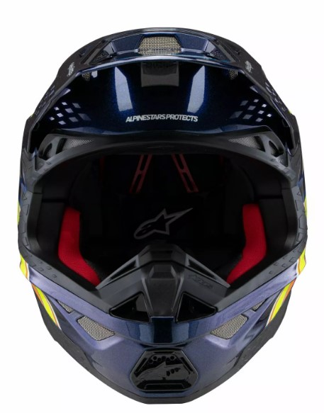 Мотокрос каска ALPINESTARS SM10 TLD25 BL/OR/YL — снимка 3