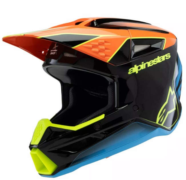Детска мотокрос каска ALPINESTARS SM3 FRAY BLK/OR/YL 1