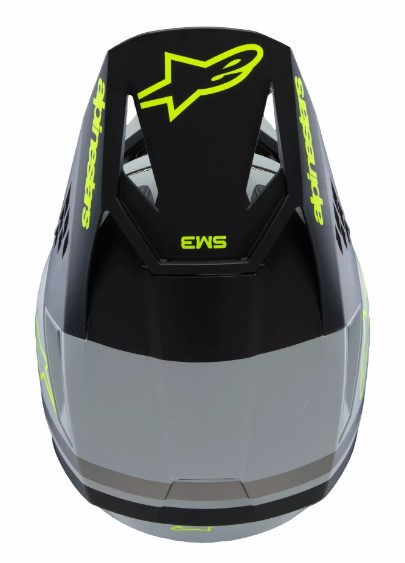 Детска мотокрос каска ALPINESTARS SM3 RADIUM GY/BLK/YL — снимка 5