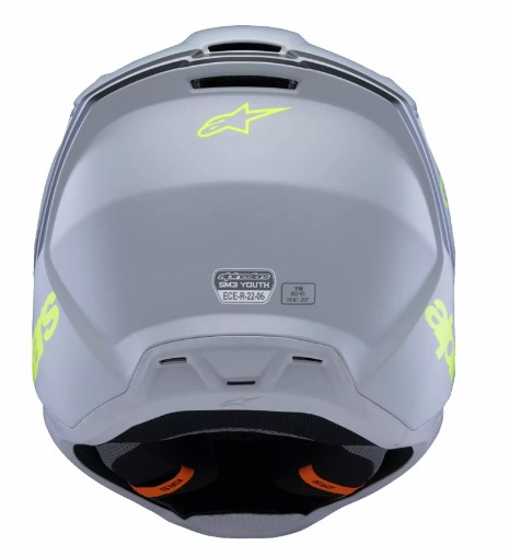 Детска мотокрос каска ALPINESTARS SM3 RADIUM GY/BLK/YL — снимка 4