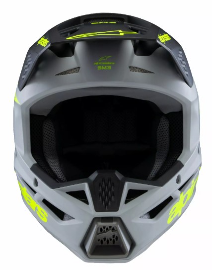 Детска мотокрос каска ALPINESTARS SM3 RADIUM GY/BLK/YL — снимка 3