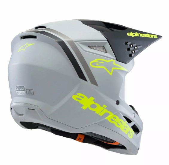 Детска мотокрос каска ALPINESTARS SM3 RADIUM GY/BLK/YL — снимка 2