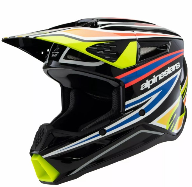 Детска мотокрос каска ALPINESTARS SM3 WURX BLK/YL/B 1