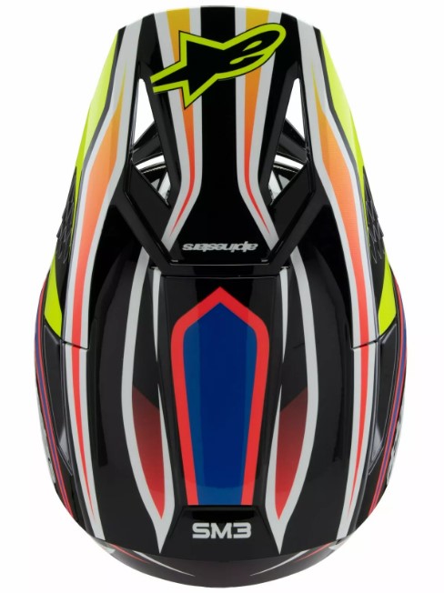 Детска мотокрос каска ALPINESTARS SM3 WURX BLK/YL/B — снимка 4