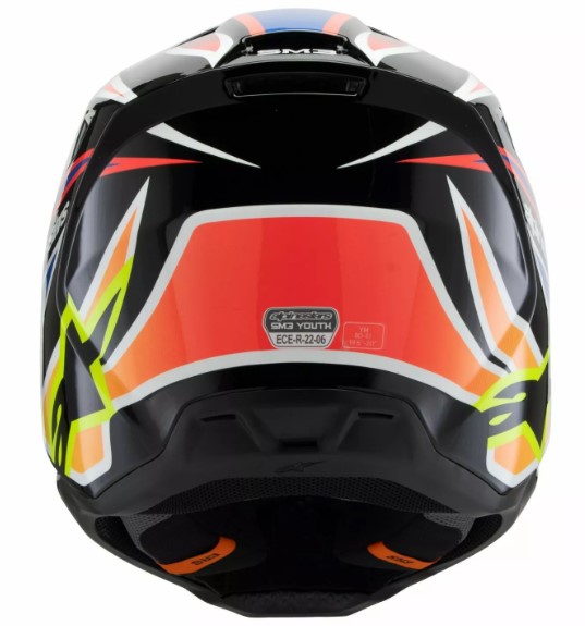Детска мотокрос каска ALPINESTARS SM3 WURX BLK/YL/B — снимка 2