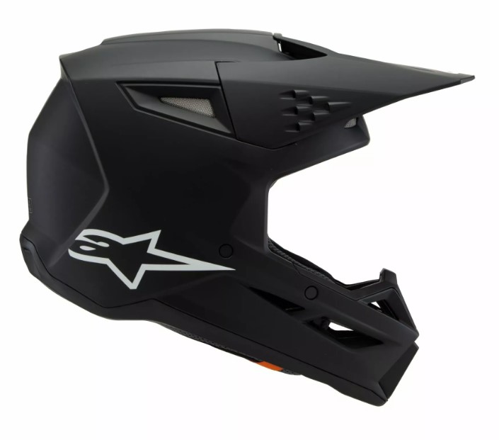 Детска мотокрос каска ALPINESTARS SM3 SOLID BLACK — снимка 6