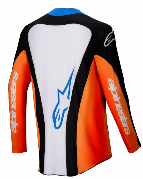 Мотокрос джърси Alpinestars TECHSTAR MELT ORANGE/BLUE — снимка 2