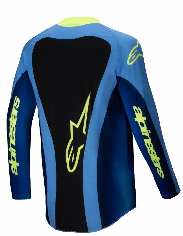 Мотокрос джърси Alpinestars TECHSTAR MELT YELLOW/BLUE — снимка 2