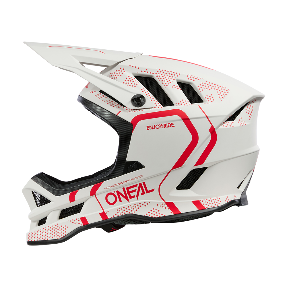 Вело каска O'NEAL BLADE STRIKE WHITE/RED V.25 — снимка 4