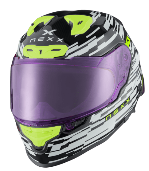 Каска NEXX X.R3R X.R3R GLITCH RACER RED WHITE — снимка 2