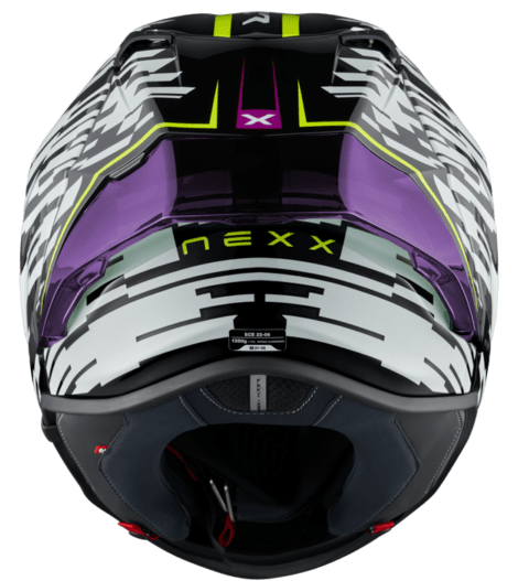 Каска NEXX X.R3R X.R3R GLITCH RACER RED WHITE — снимка 3