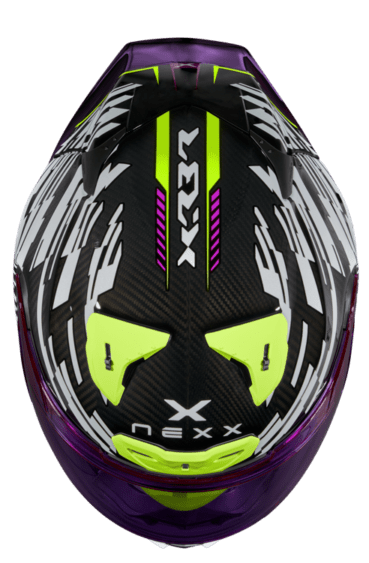 Каска NEXX X.R3R X.R3R GLITCH RACER RED WHITE — снимка 4