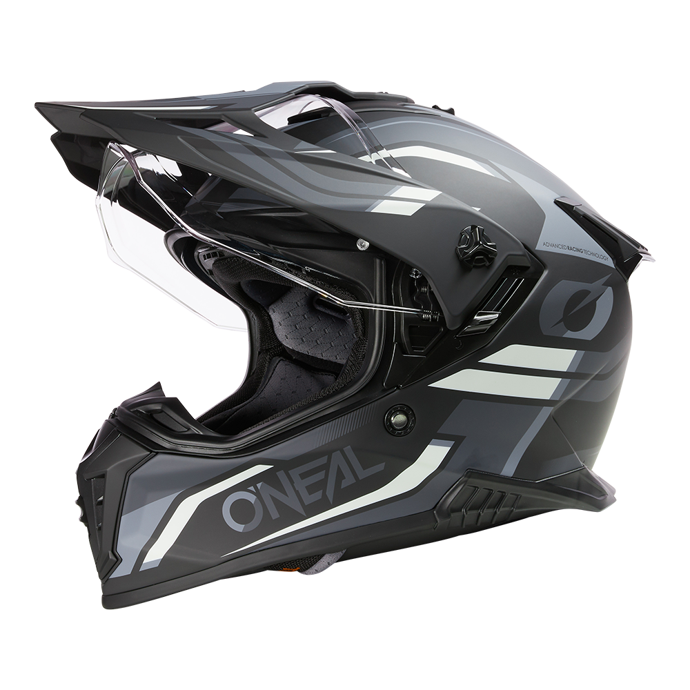 Каска O'NEAL A-SRS SPIKE BLACK/GRAY/WHITE — снимка 2