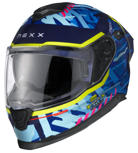 Каска NEXX Y.100R URBANGRAM INDIGO BLUE MATT — снимка 2