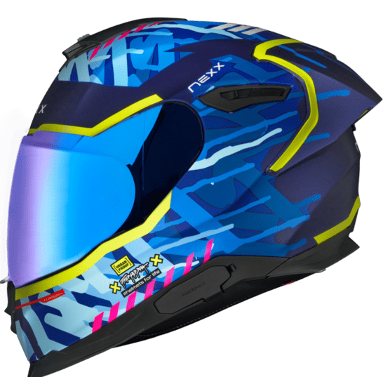 Каска NEXX Y.100R URBANGRAM INDIGO BLUE MATT