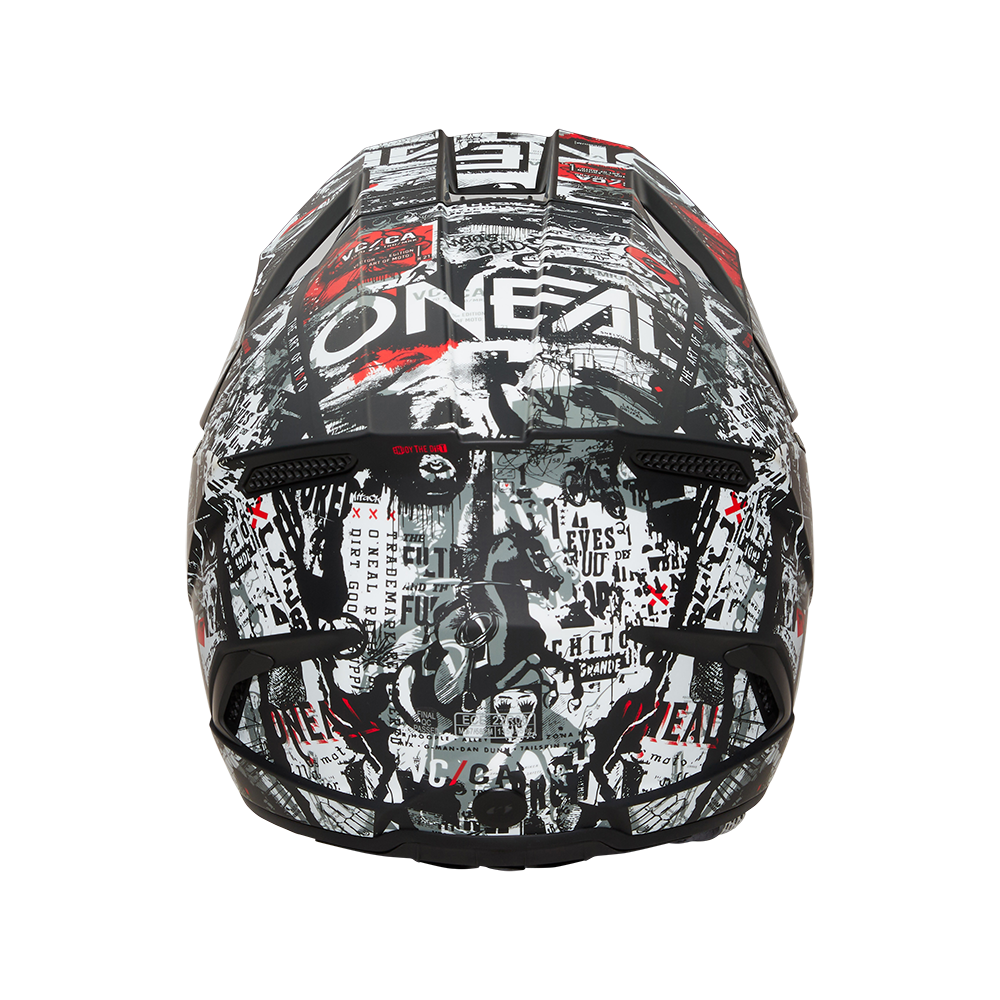 Мотокрос каска O'NEAL 3SERIES ATTACK BLACK/WHITE V.25 — снимка 4