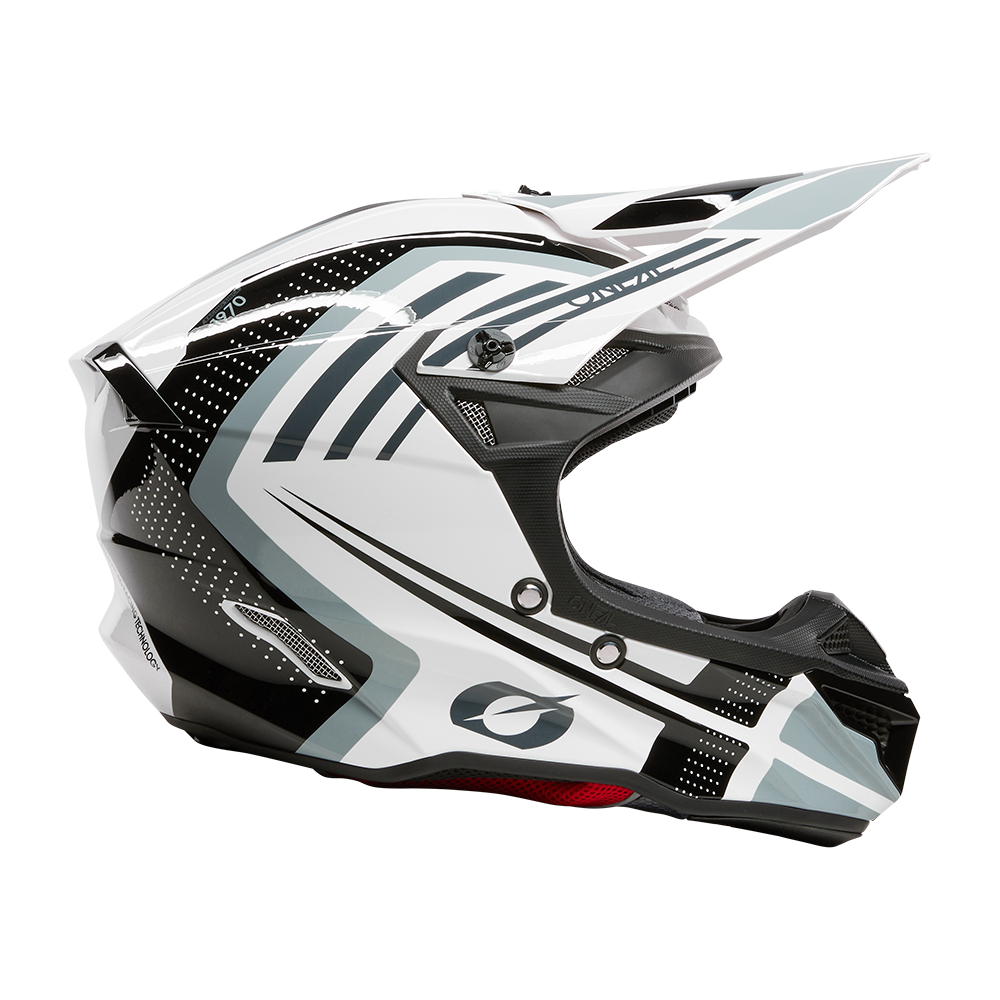 Мотокрос каска 5SERIES POLYACRYLITE SPIKE WHITE/BLACK V.25 — снимка 5