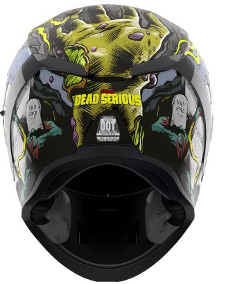Каска ICON AIRFORM Dead Serious BK — снимка 2