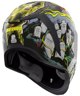 Каска ICON AIRFORM Dead Serious BK — снимка 4
