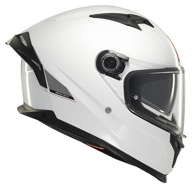 Каска MT BRAKER SV SOLID A0 GLOSS PEARL WHITE — снимка 3