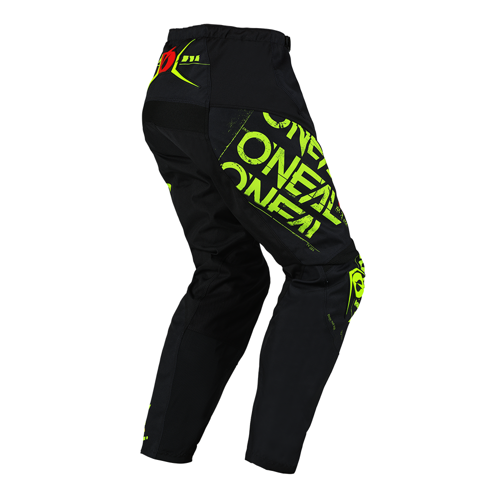 Мотокрос брич O'NEAL ELEMENT STATIC BLACK/NEON YELLOW V.25 — снимка 2