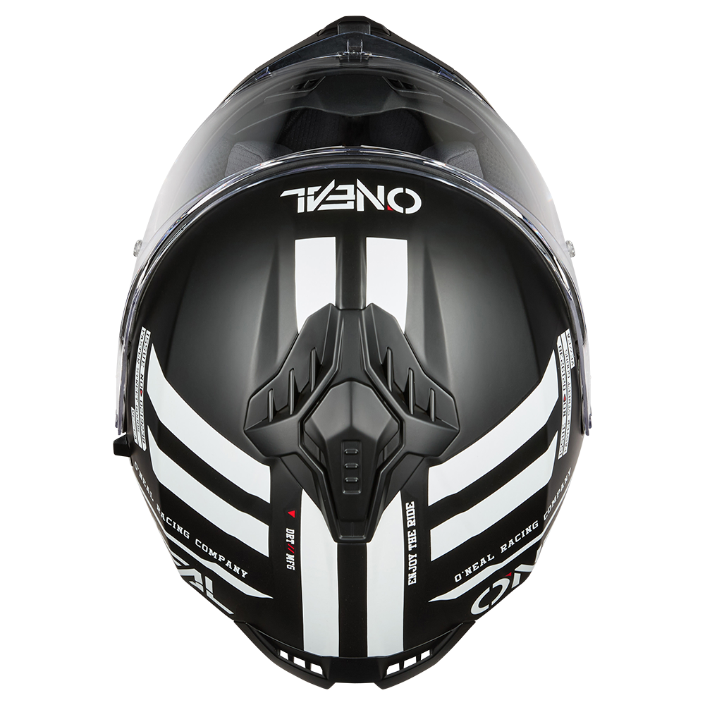 Каска O'NEAL CHALLENGER WARHAWK BLACK/WHITE/RED V.25 — снимка 5
