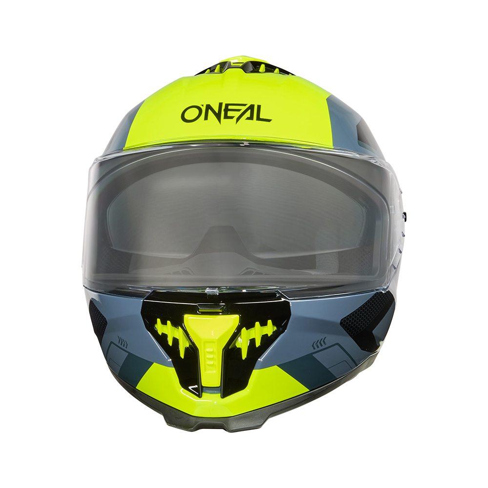 Каска O'NEAL CHALLENGER EXO BLACK/GRAY/NEON YELLOW V.25 — снимка 3