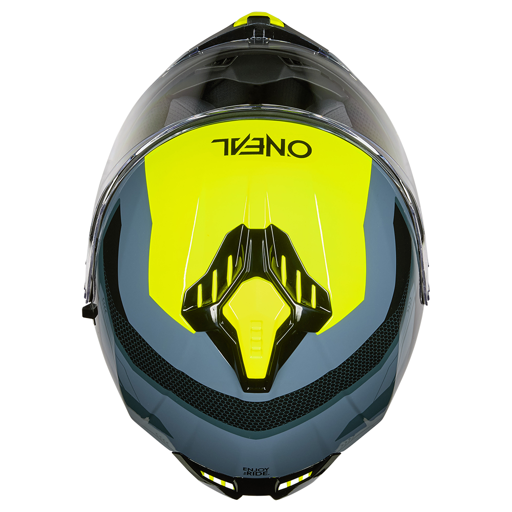 Каска O'NEAL CHALLENGER EXO BLACK/GRAY/NEON YELLOW V.25 — снимка 5