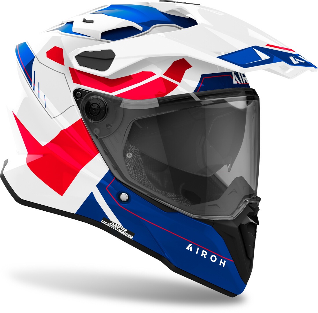 Каска AIROH COMMANDER 2 REVEAL BLUE/RED — снимка 2