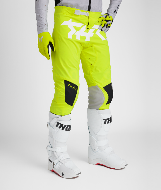 Мотокрос брич THOR SPORTMODE RIOT WHITE/ACID — снимка 4