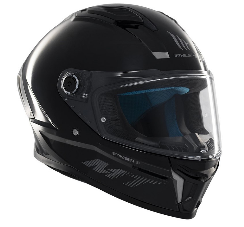 Каска MT STINGER 2 SOLID A11 GLOSS BLACK — снимка 2