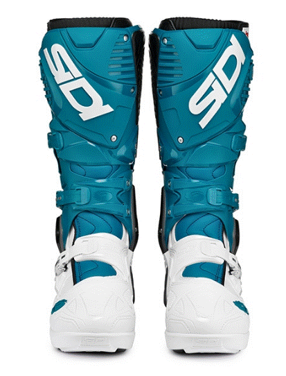 Мотокрос ботуши SIDI CROSSFIRE 3 SRS WHITE/PETROL — снимка 3