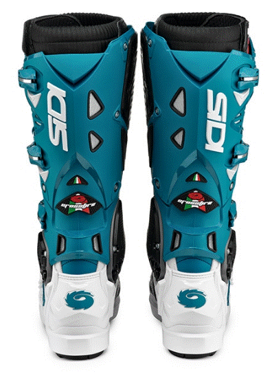 Мотокрос ботуши SIDI CROSSFIRE 3 SRS WHITE/PETROL — снимка 4