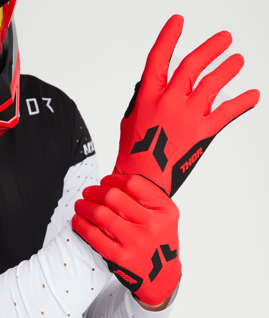 Мотокрос ръкавици THOR SPORTMODE ICONIC RED — снимка 4