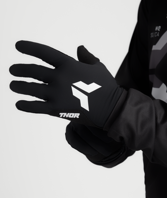 Мотокрос ръкавици THOR SPORTMODE ICONIC BLACK — снимка 4